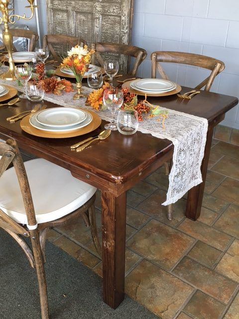 Rustic Harvest Table Image