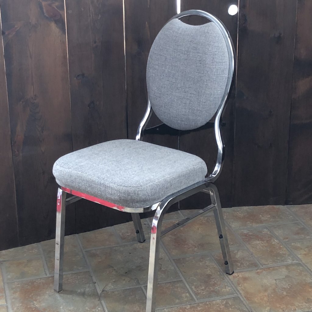Grey Padded Dining Chairs Image